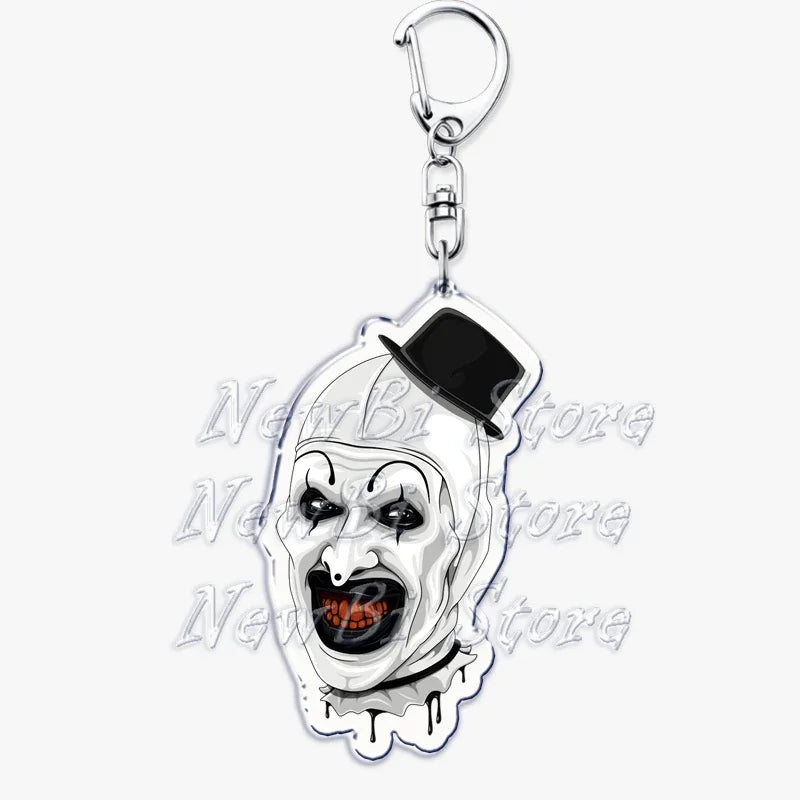 Terrifier Film Keychains: Art the Clown Key Rings