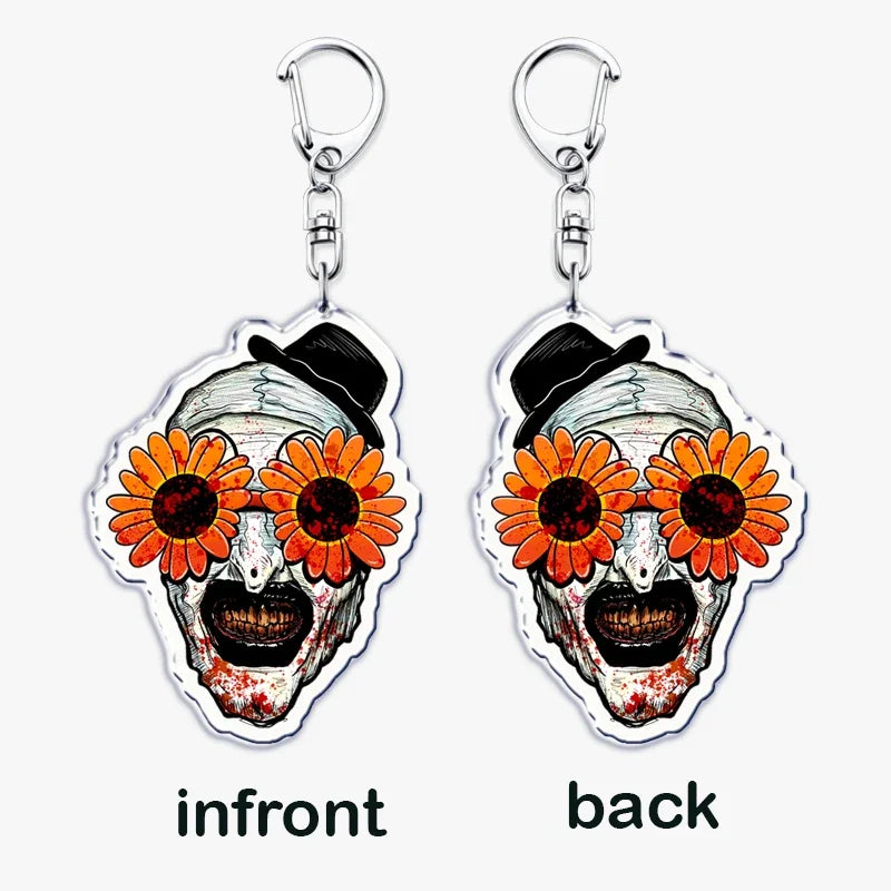 Terrifier Film Keychains: Art the Clown Key Rings