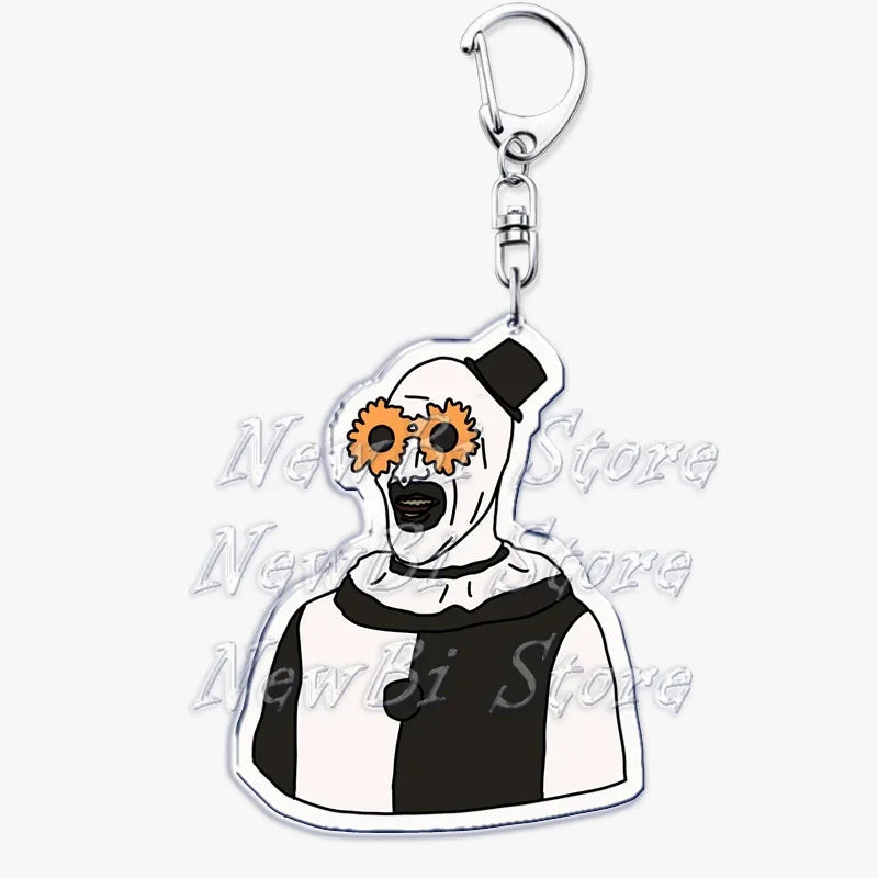 Terrifier Film Keychains: Art the Clown Key Rings