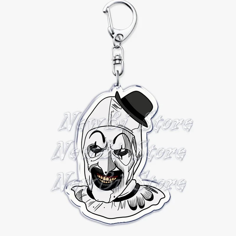 Terrifier Film Keychains: Art the Clown Key Rings