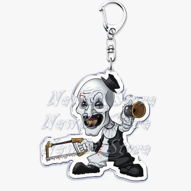 Terrifier Film Keychains: Art the Clown Key Rings