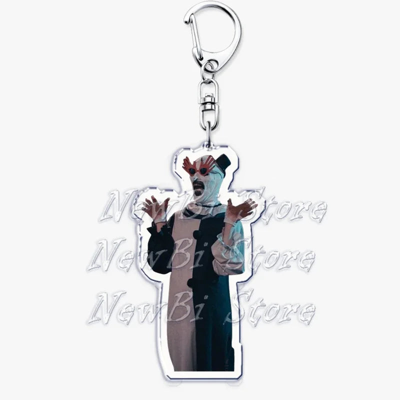 Terrifier Film Keychains: Art the Clown Key Rings