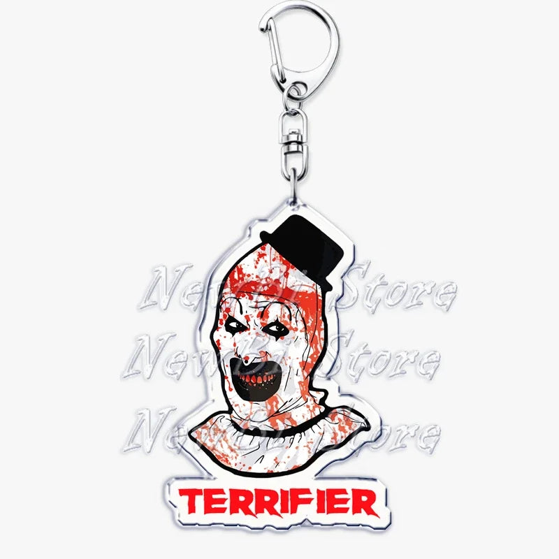 Terrifier Film Keychains: Art the Clown Key Rings