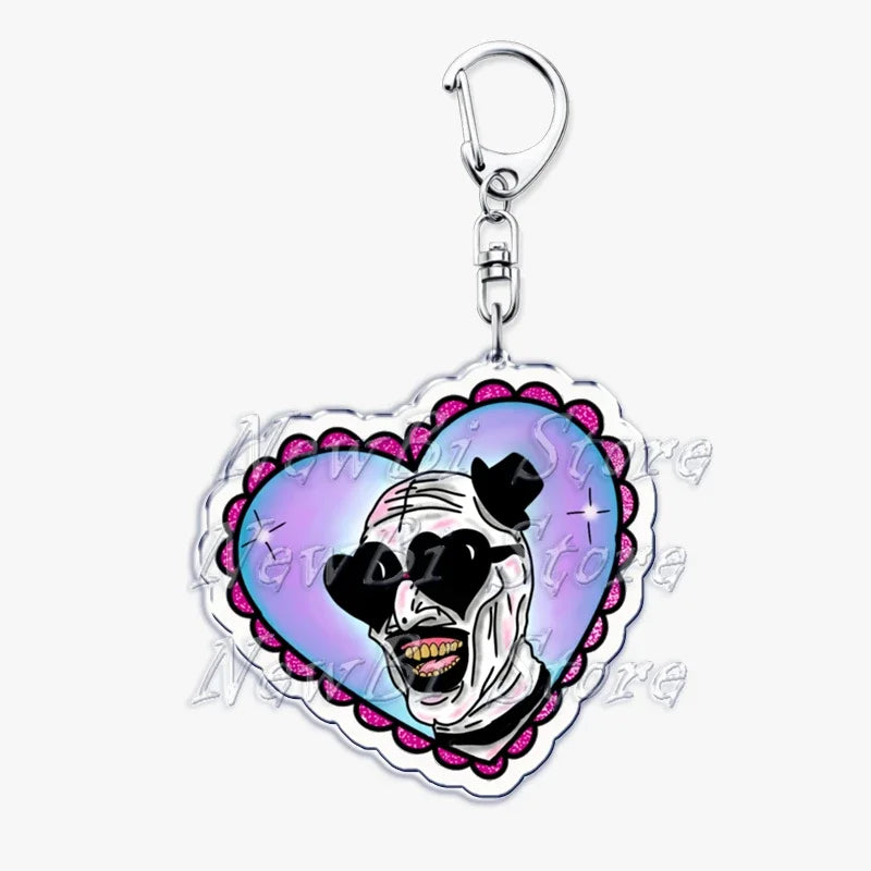 Terrifier Film Keychains: Art the Clown Key Rings