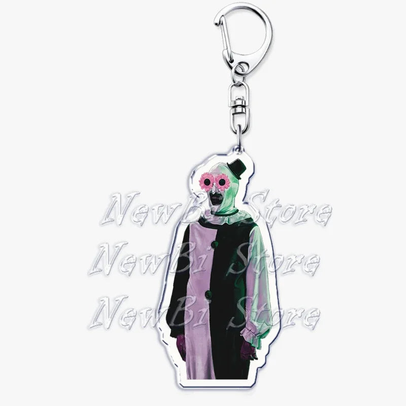 Terrifier Film Keychains: Art the Clown Key Rings
