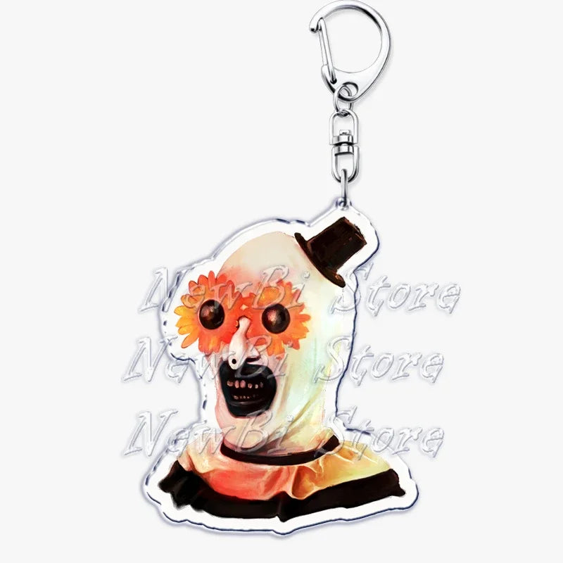 Terrifier Film Keychains: Art the Clown Key Rings