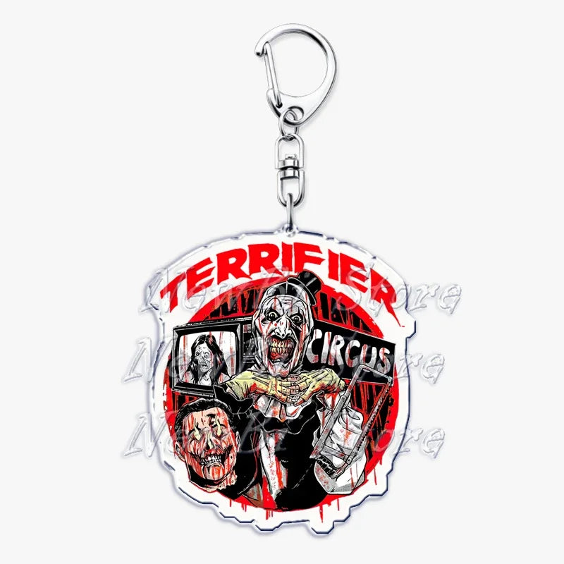 Terrifier Film Keychains: Art the Clown Key Rings