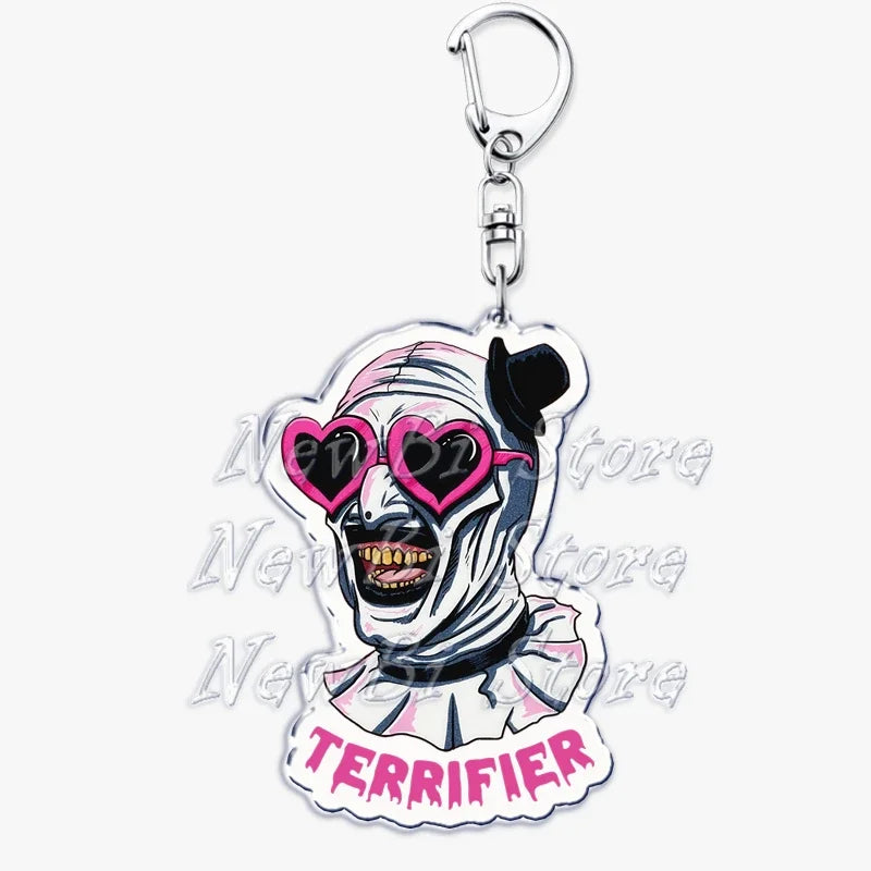 Terrifier Film Keychains: Art the Clown Key Rings
