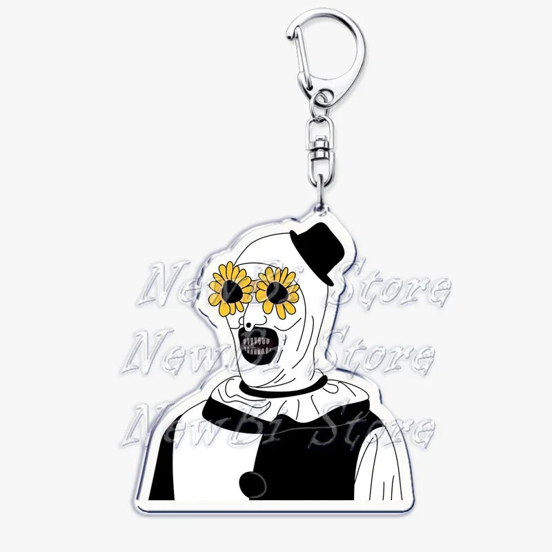 Terrifier Film Keychains: Art the Clown Key Rings
