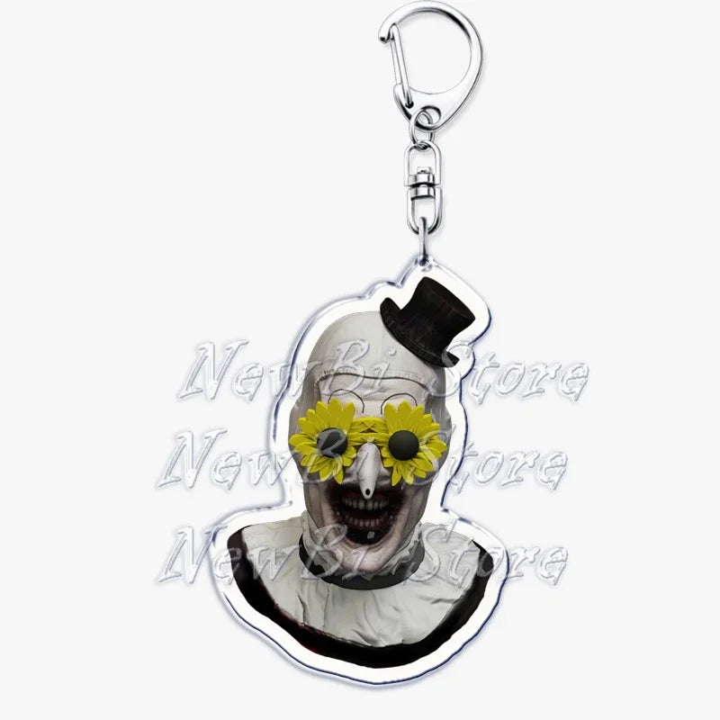 Terrifier Film Keychains: Art the Clown Key Rings