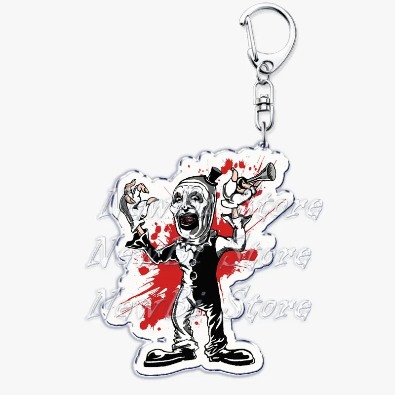 Terrifier Film Keychains: Art the Clown Key Rings