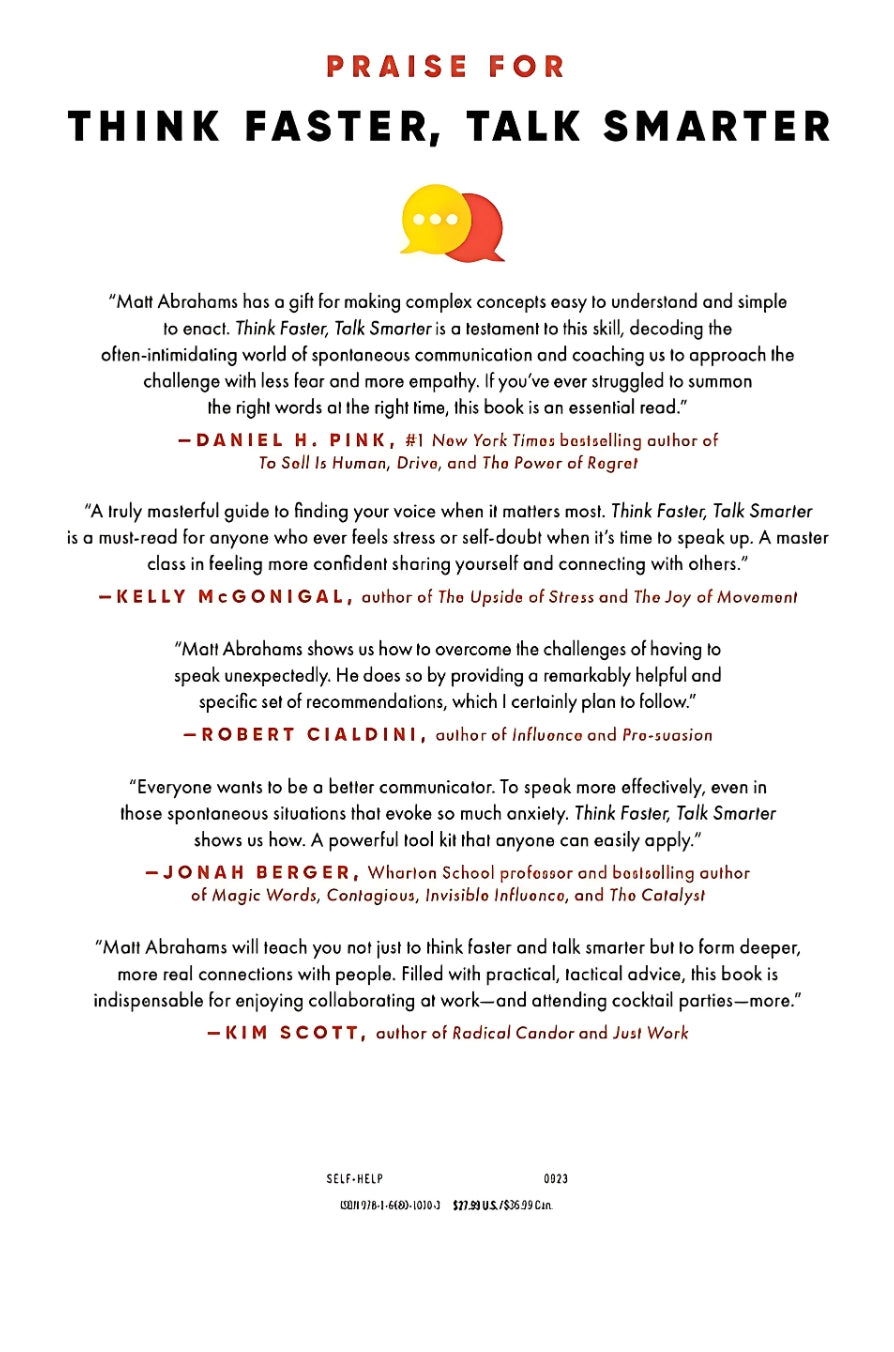 Think Faster, Talk Smarter by Matt Abrahams