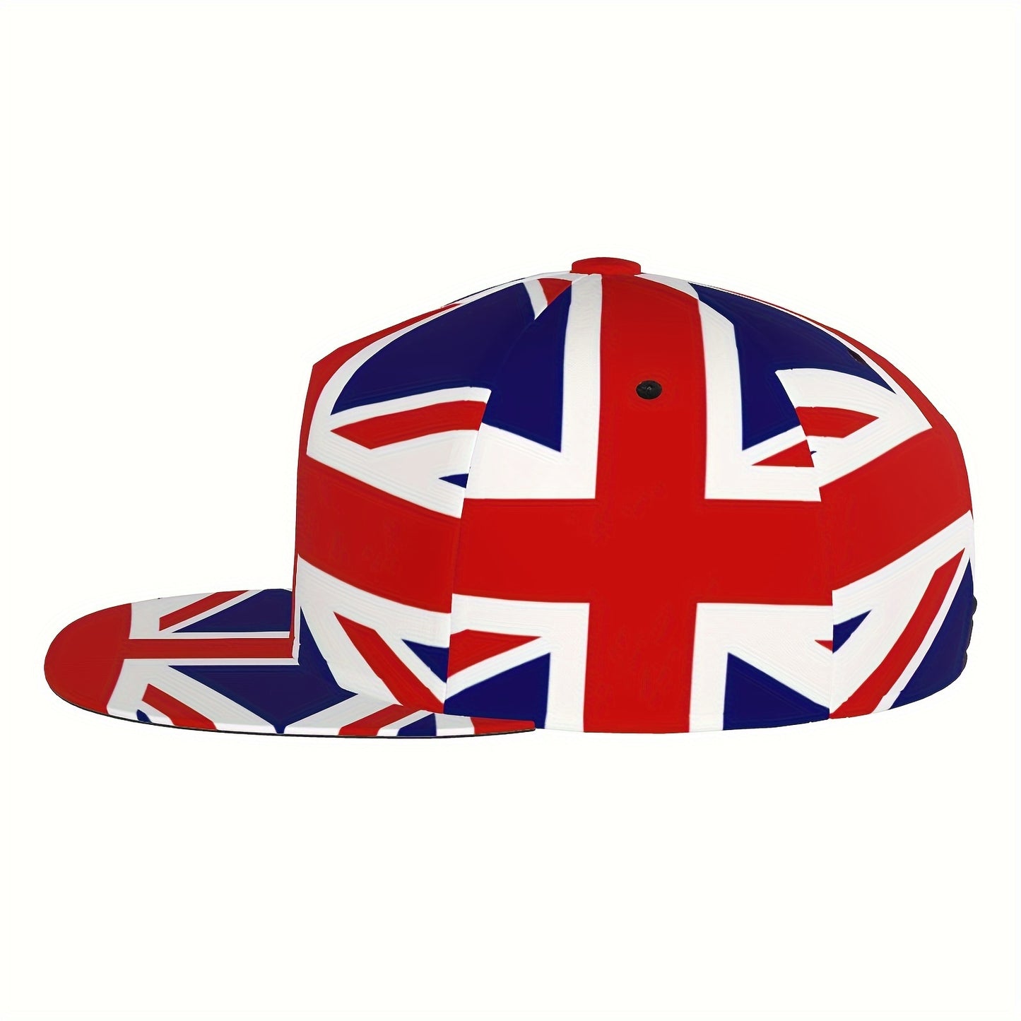 Cap with Union Jack design on a white background