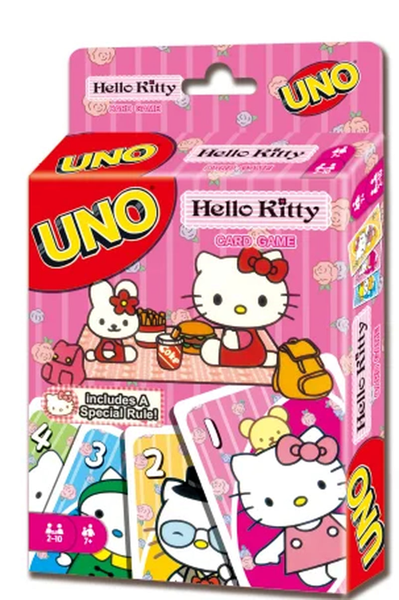 Deck from UNO card deck collections of various UNO special edition card game Hello Kitty