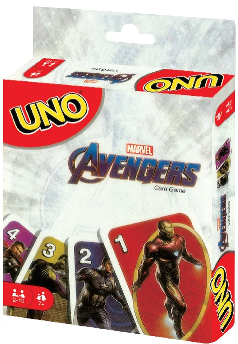 Deck from UNO card deck collections of various UNO special edition card game UNO Marvel Avengers