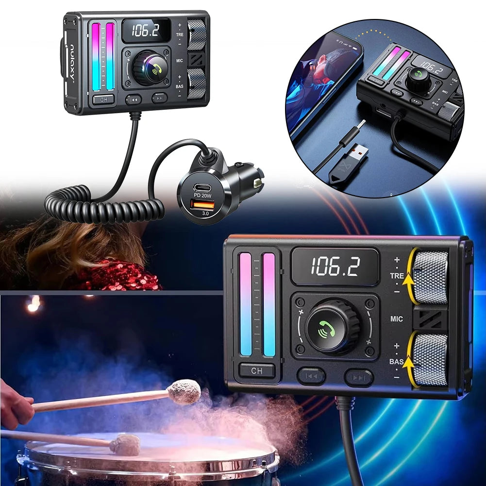 In-Car Listening Black Car Music Player High Quality Sound Experience CVC Noise Cancellation PD 20W Type-C Charging