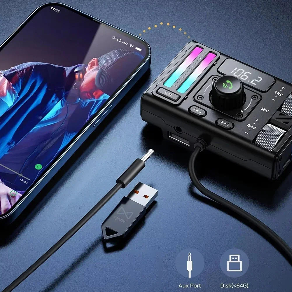 In-Car Listening Black Car Music Player High Quality Sound Experience CVC Noise Cancellation PD 20W Type-C Charging