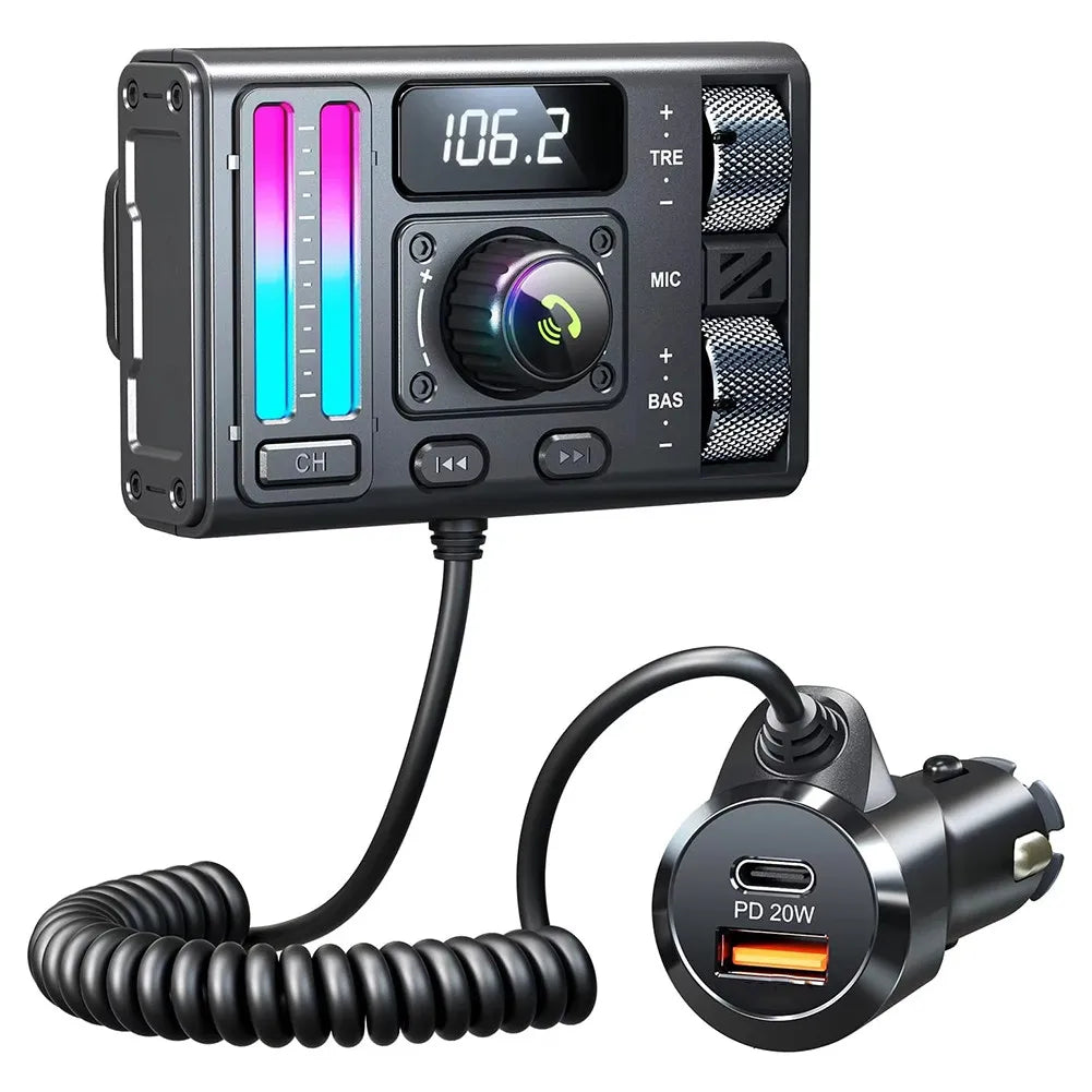 In-Car Listening Black Car Music Player High Quality Sound Experience CVC Noise Cancellation PD 20W Type-C Charging