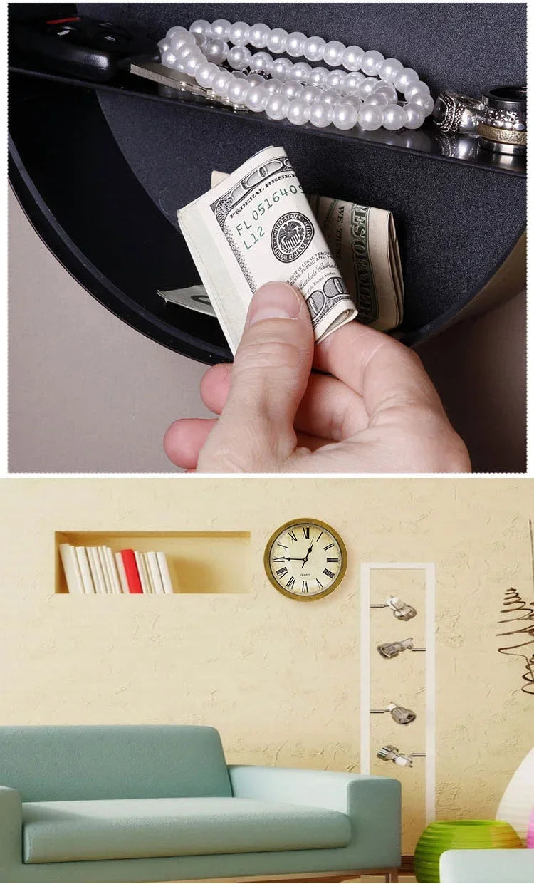 Wall Clock Concealment Compartment | Decoy Stash-Spot Storage Space Safe