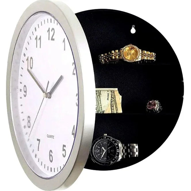 Wall Clock Concealment Compartment | Decoy Stash-Spot Storage Space Safe