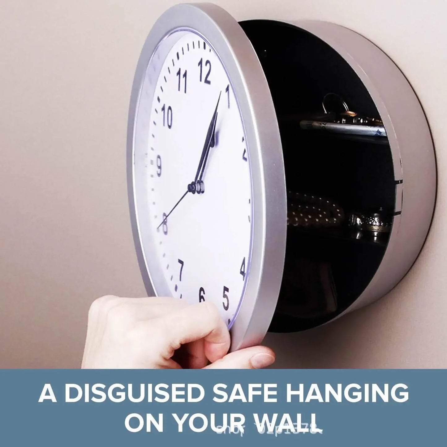 Wall Clock Concealment Compartment | Decoy Stash-Spot Storage Space Safe