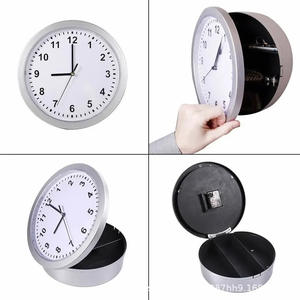 Wall Clock Concealment Compartment | Decoy Stash-Spot Storage Space Safe