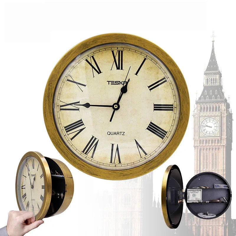 Wall Clock Concealment Compartment | Decoy Stash-Spot Storage Space Safe