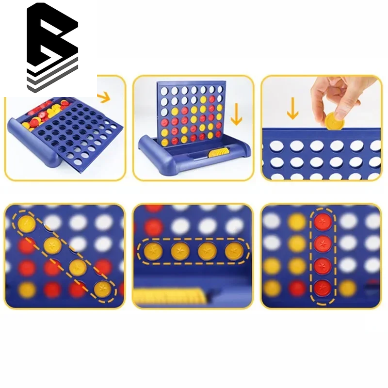 "CLASSIC CONNECT 4" Collapsible Edition by Mini-Magic Table-Top Gaming