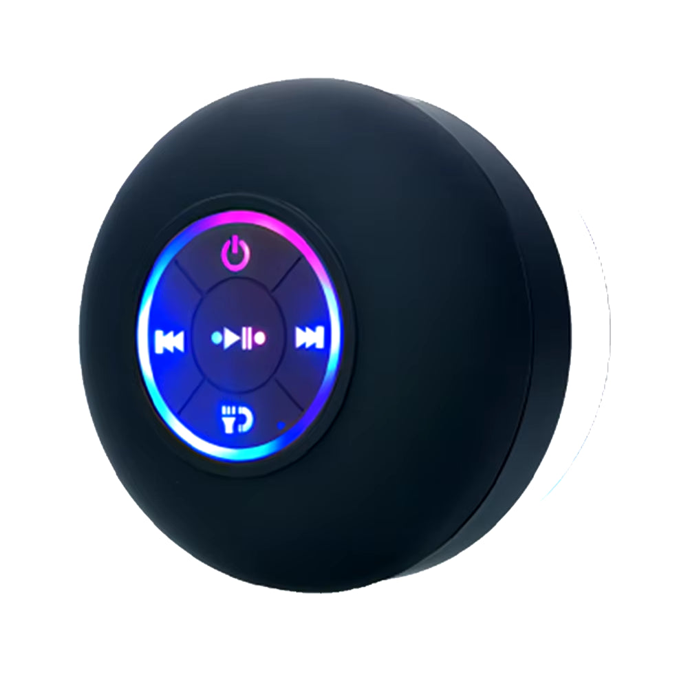 Waterproof Wireless Speaker | LED Bluetooth Bathroom Suction Stereo