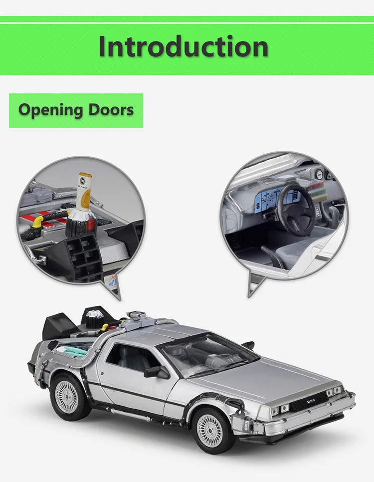 Welly Diecast Back to The Future Scale Model Car