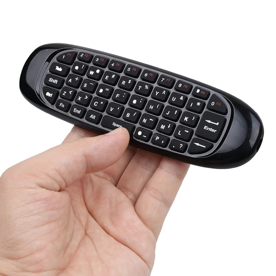 2.4G Wireless Keyboard RGB Backlit Mini Keyboard with Air Mouse & Voice Control