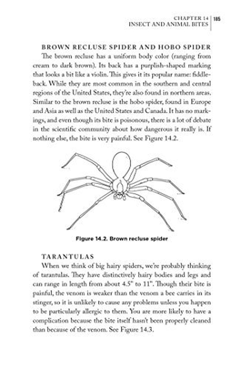 Page from the book 'Bushcraft First Aid: A Field Guide to Wilderness Emergency Care' showing survival instructions.
